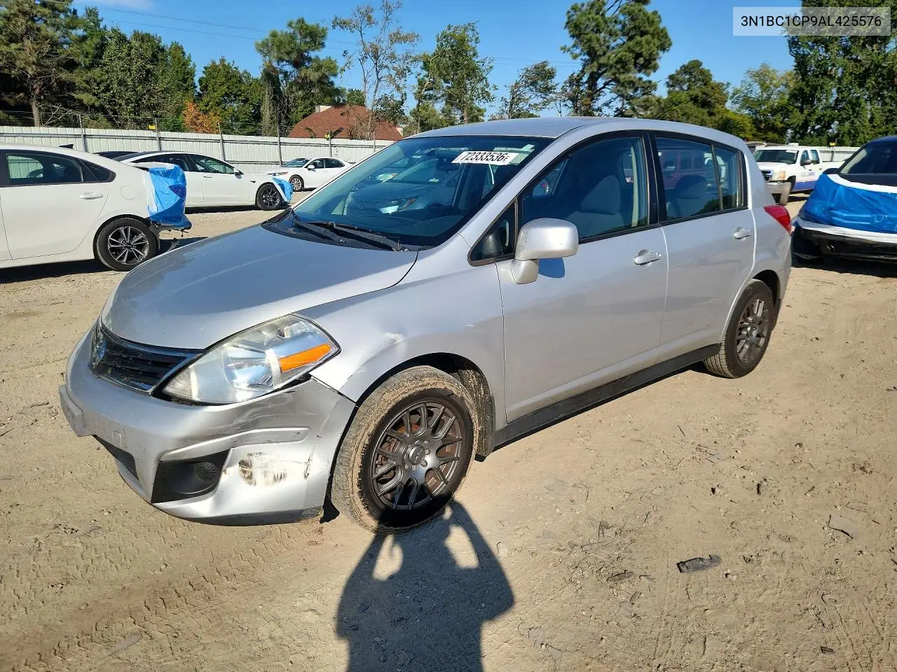 NISSAN VERSA 2010, VIN 3N1BC1CP9AL425576