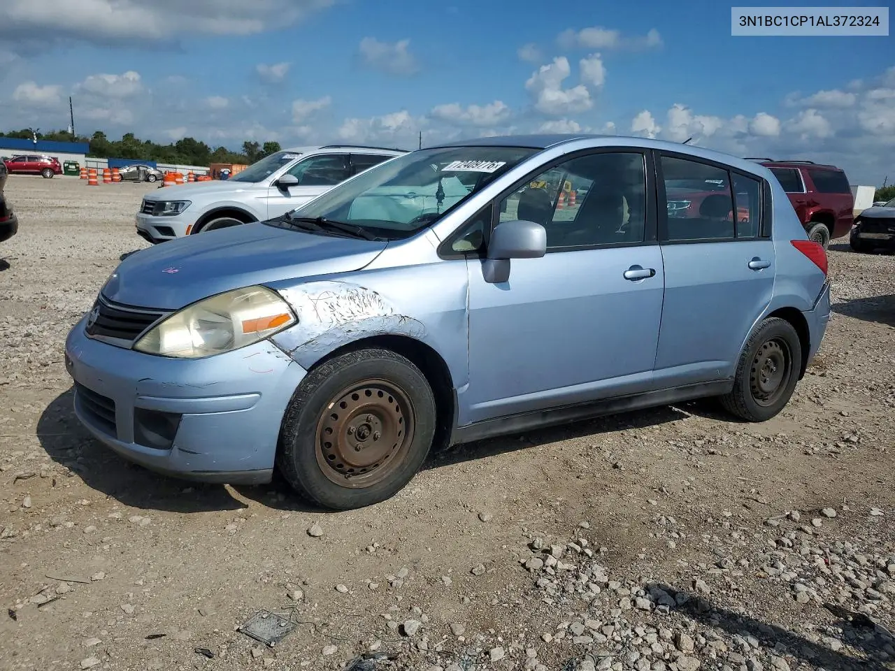NISSAN VERSA 2010, VIN 3N1BC1CP1AL372324