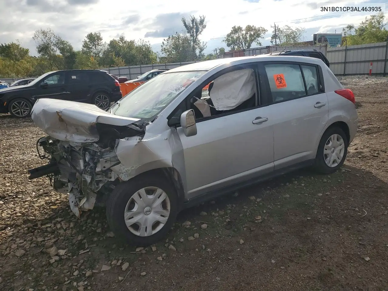 NISSAN VERSA 2010, VIN 3N1BC1CP3AL463935