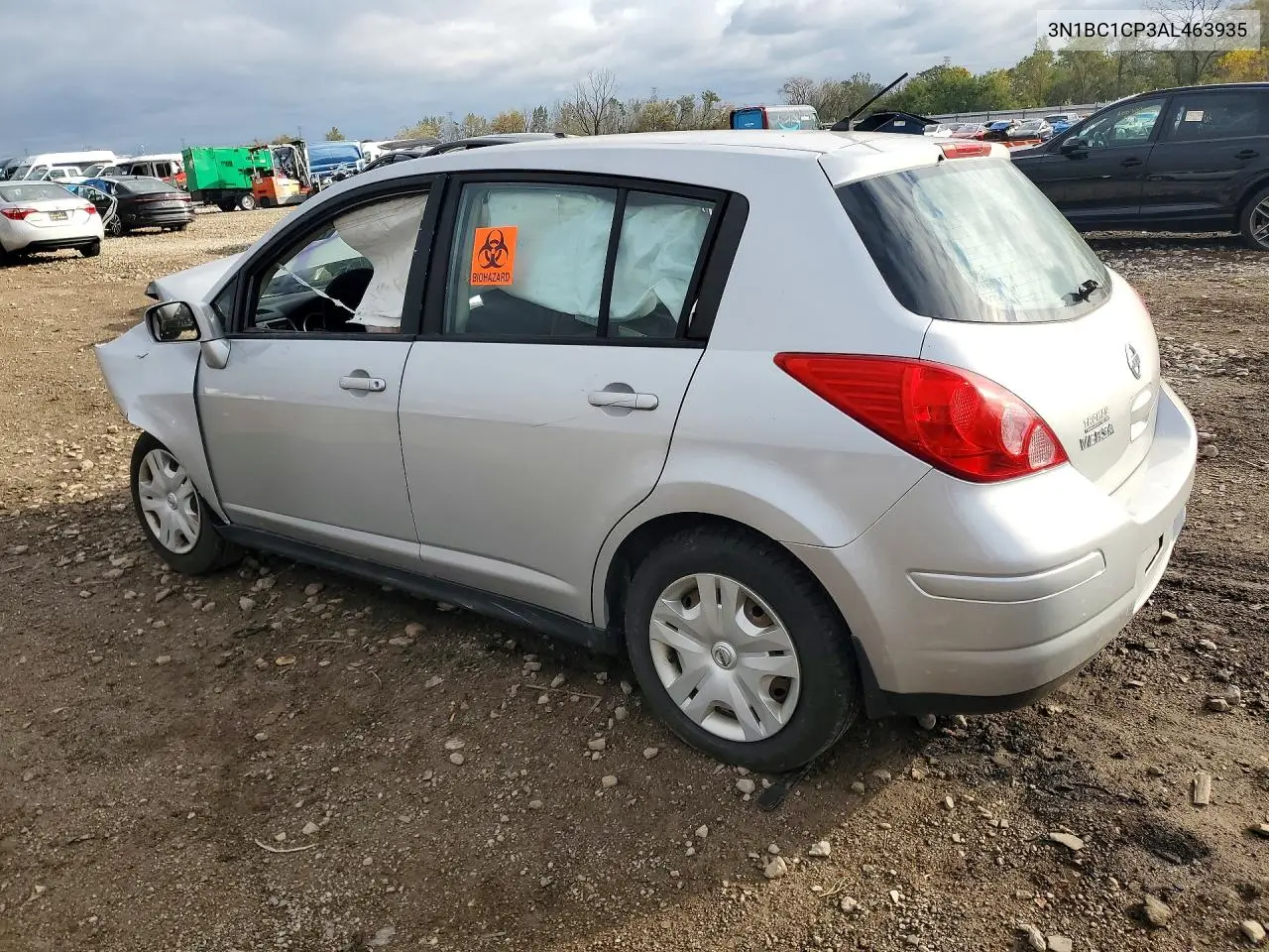 2010 NISSAN VERSA VIN 3N1BC1CP3AL463935 — фото 2