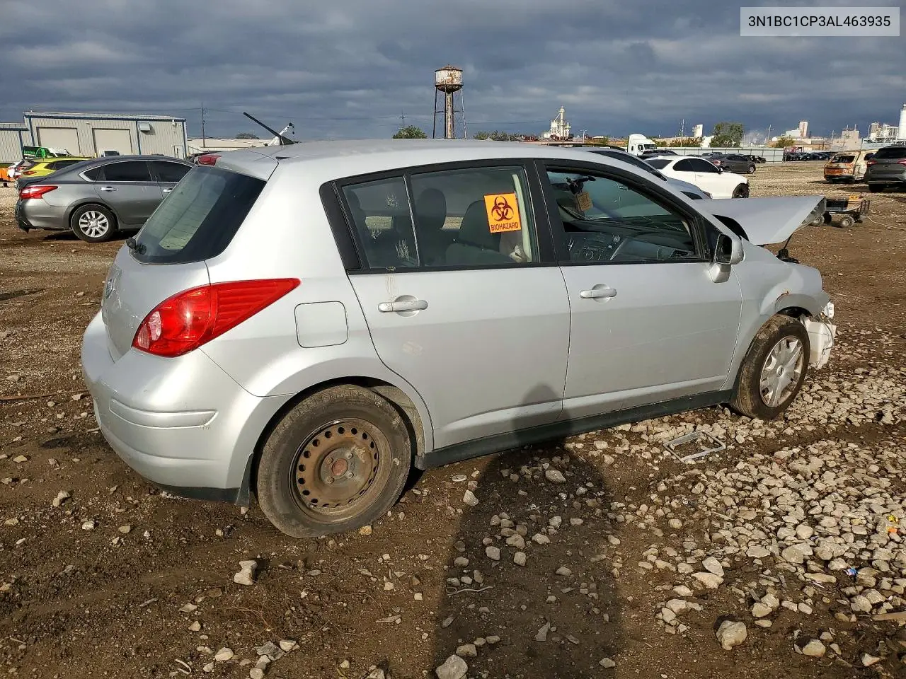 2010 NISSAN VERSA VIN 3N1BC1CP3AL463935 — фото 3
