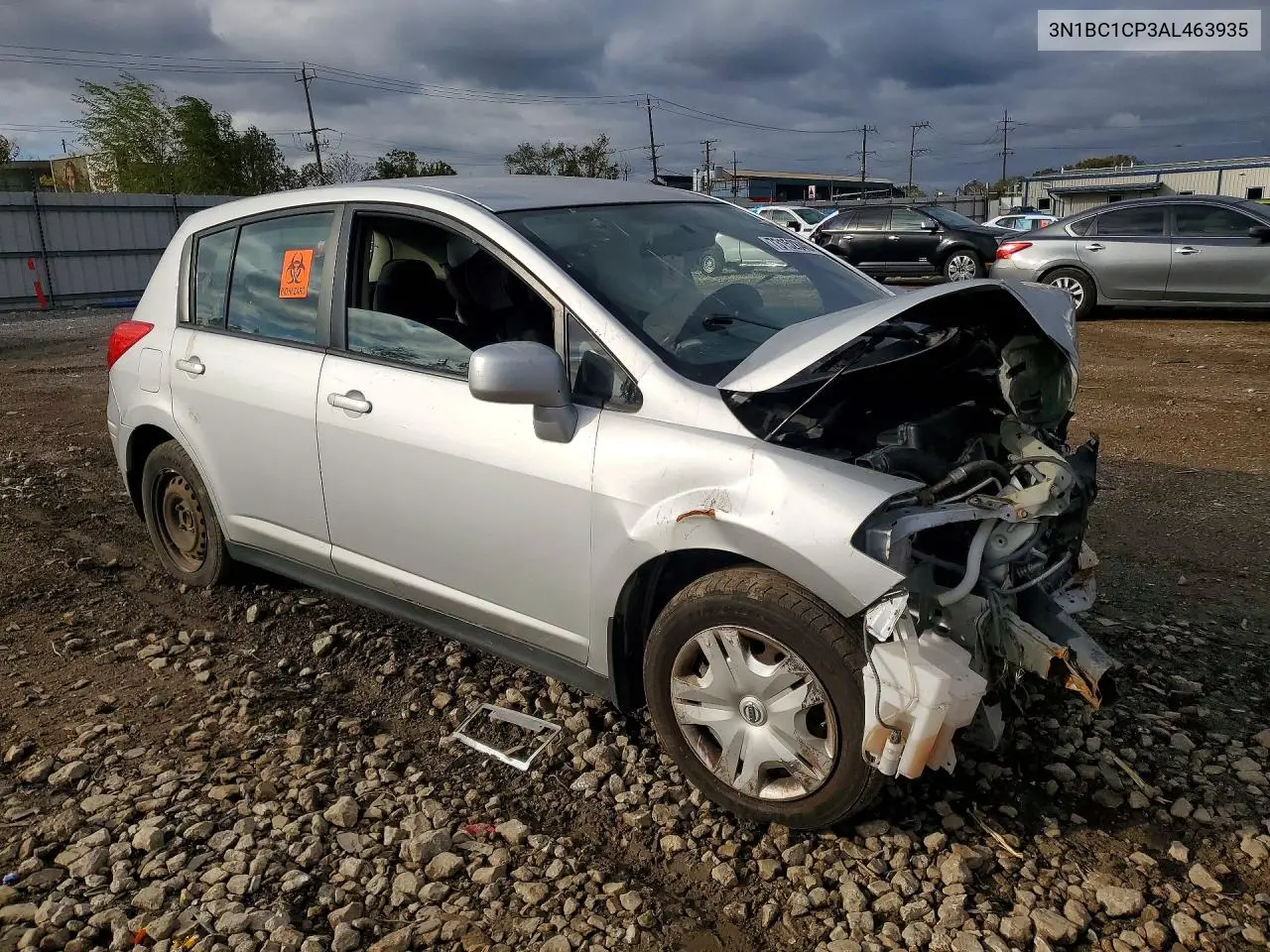 2010 NISSAN VERSA VIN 3N1BC1CP3AL463935 — фото 4