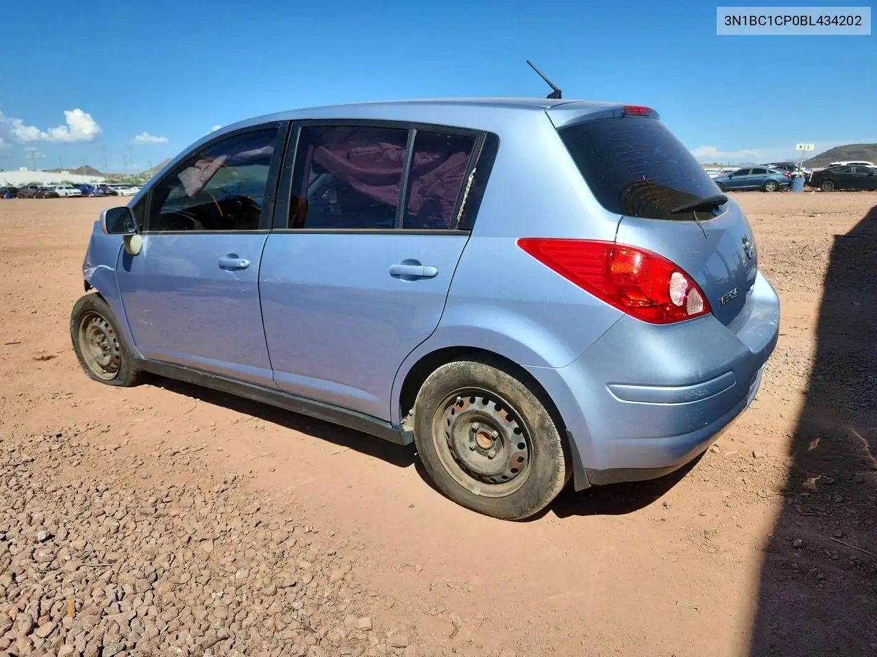 2011 NISSAN VERSA VIN 3N1BC1CP0BL434202 — фото 2