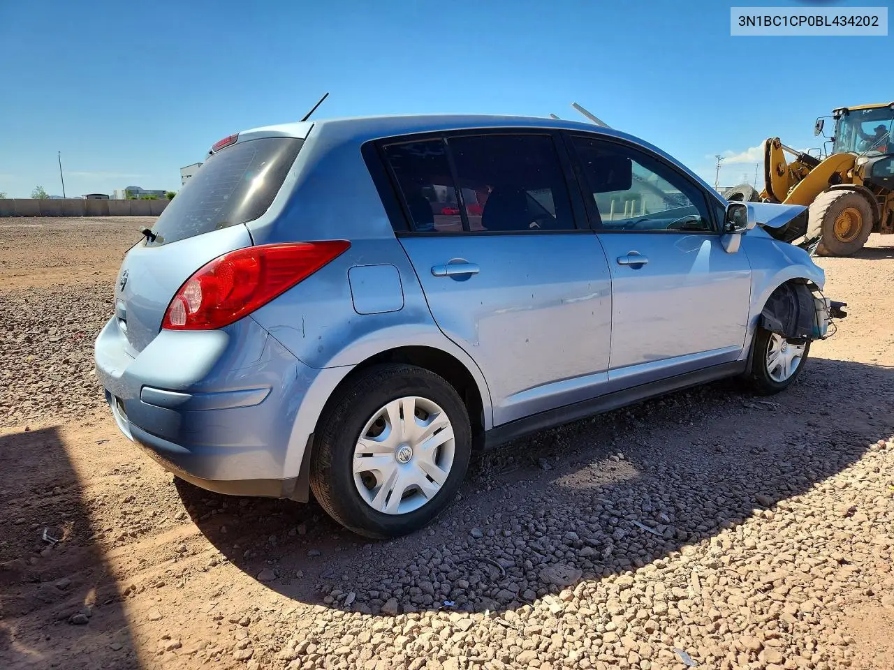 2011 NISSAN VERSA VIN 3N1BC1CP0BL434202 — фото 3