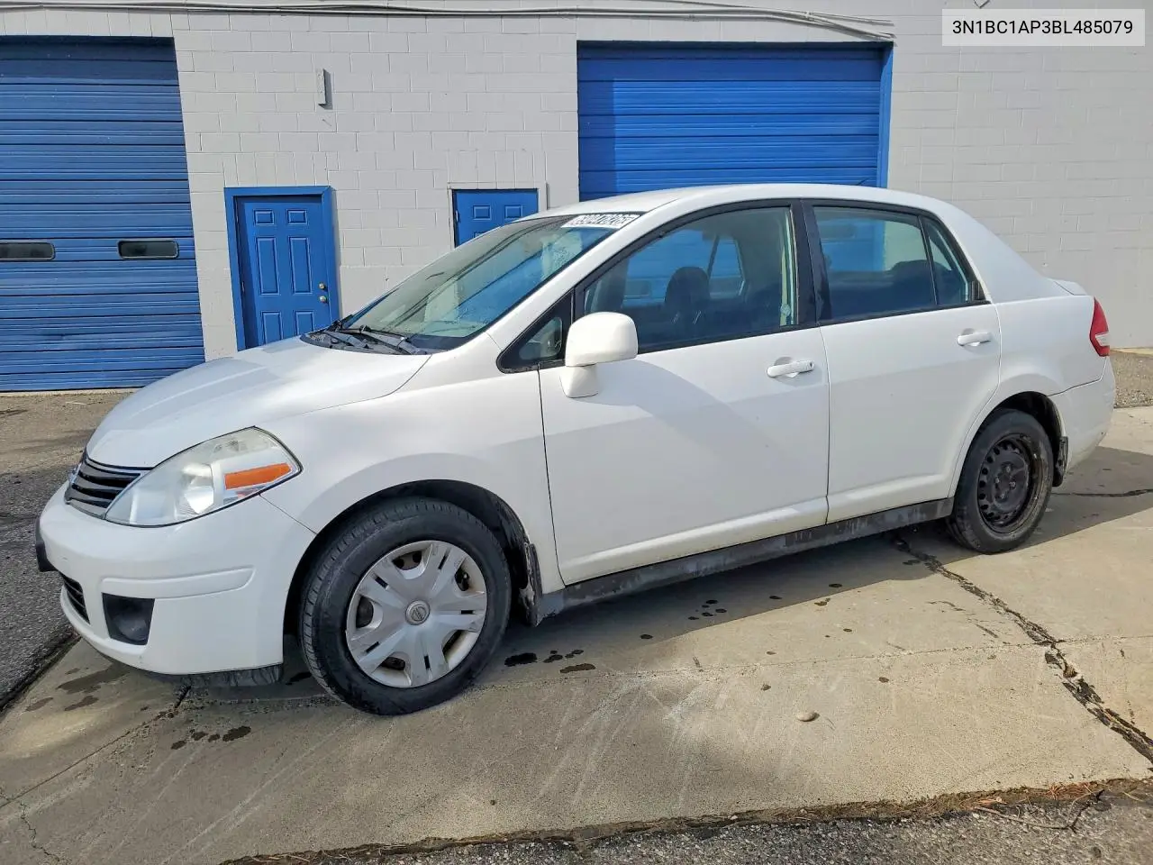 NISSAN VERSA 2011, VIN 3N1BC1AP3BL485079