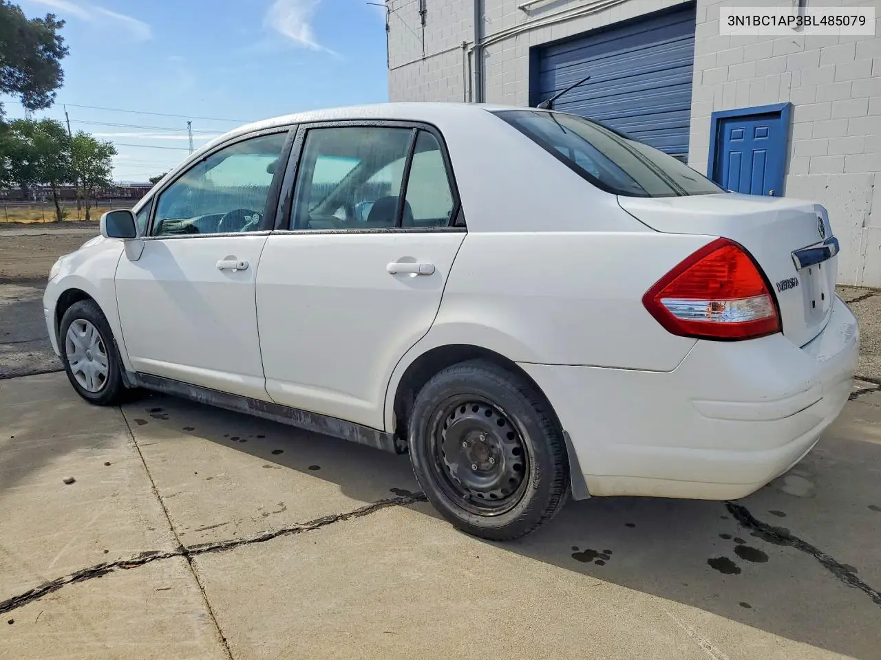 2011 NISSAN VERSA VIN 3N1BC1AP3BL485079 — фото 2
