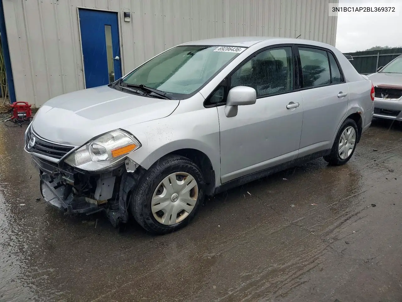 NISSAN VERSA 2011, VIN 3N1BC1AP2BL369372