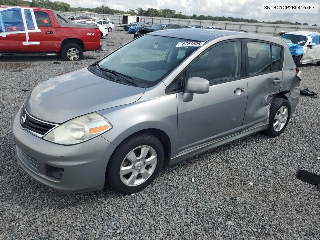 NISSAN VERSA 2011, VIN 3N1BC1CP2BL416767