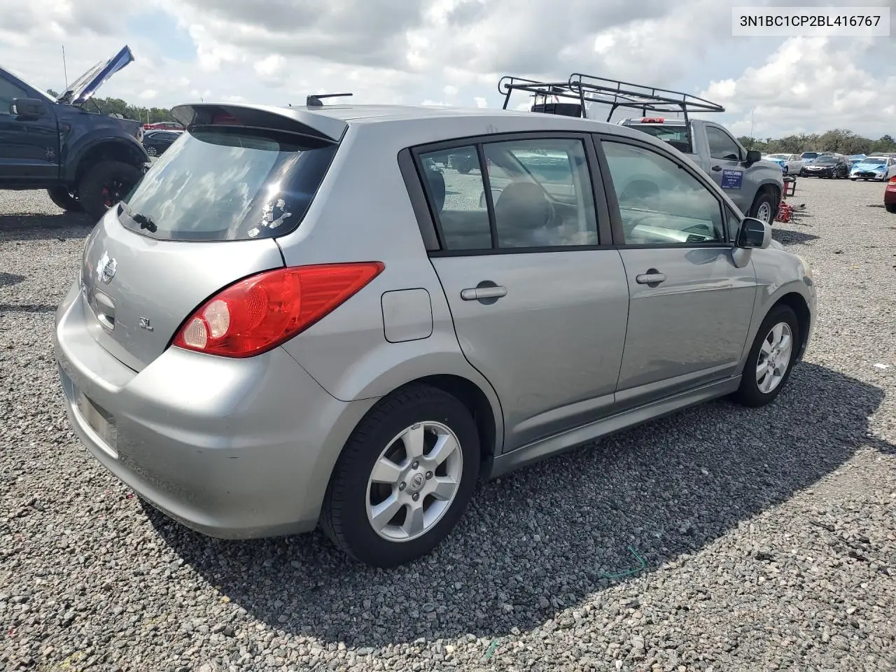 2011 NISSAN VERSA VIN 3N1BC1CP2BL416767 — фото 3