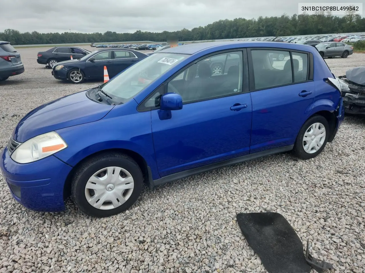 NISSAN VERSA 2011, VIN 3N1BC1CP8BL499542