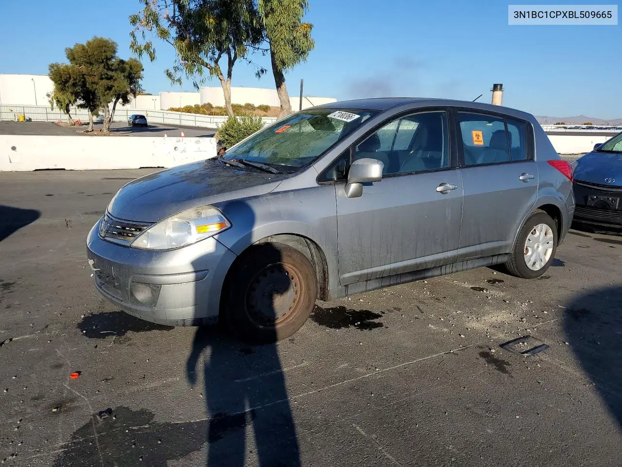 NISSAN VERSA 2011, VIN 3N1BC1CPXBL509665