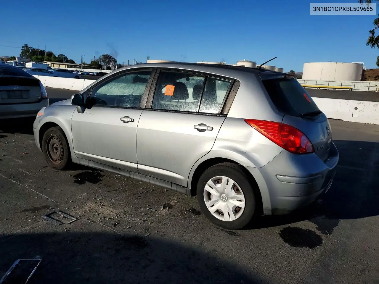 2011 NISSAN VERSA VIN 3N1BC1CPXBL509665 — фото 2