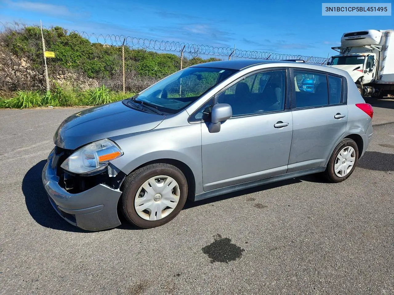 NISSAN VERSA 2011, VIN 3N1BC1CP5BL451495