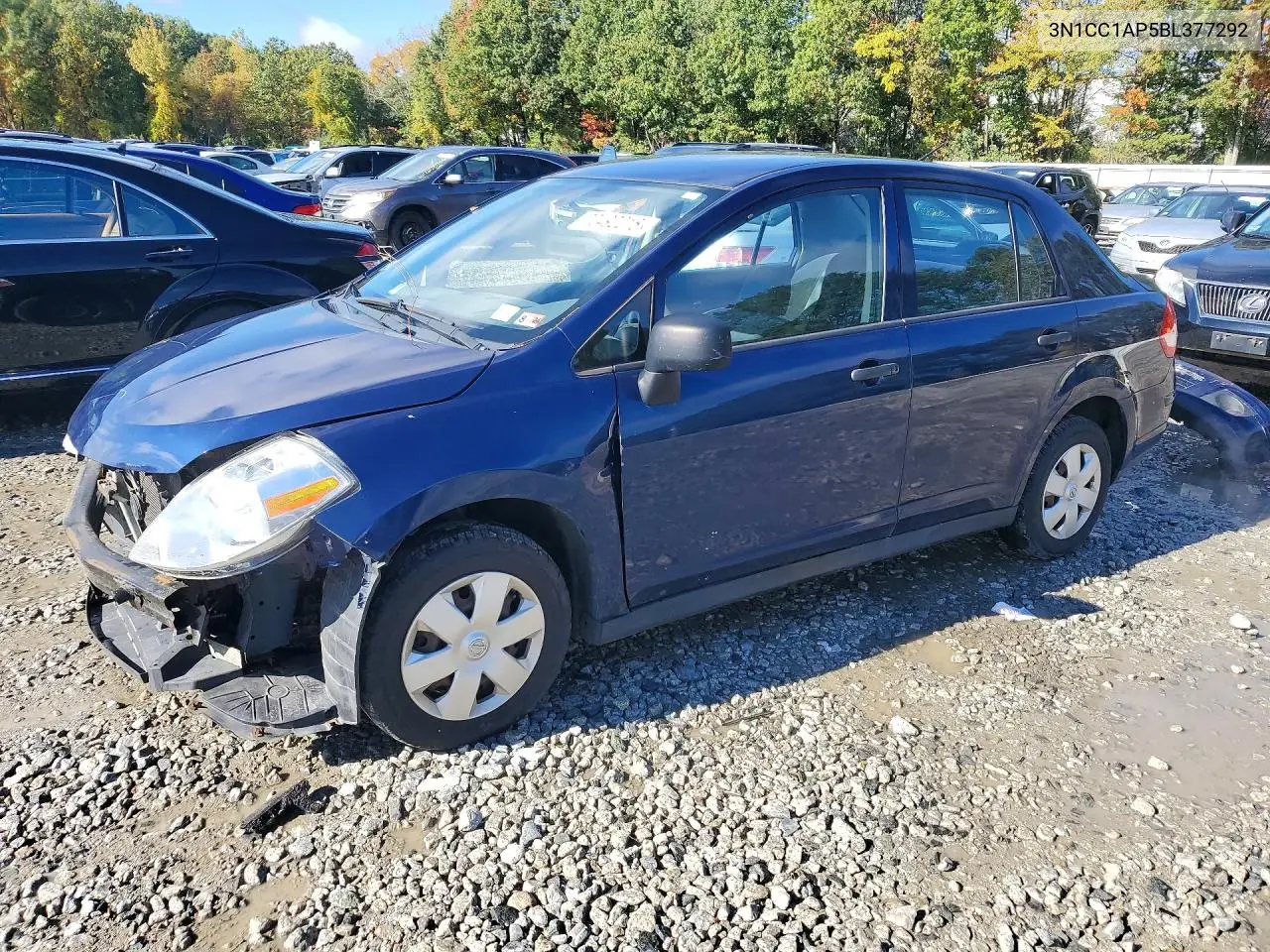 NISSAN VERSA 2011, VIN 3N1CC1AP5BL377292