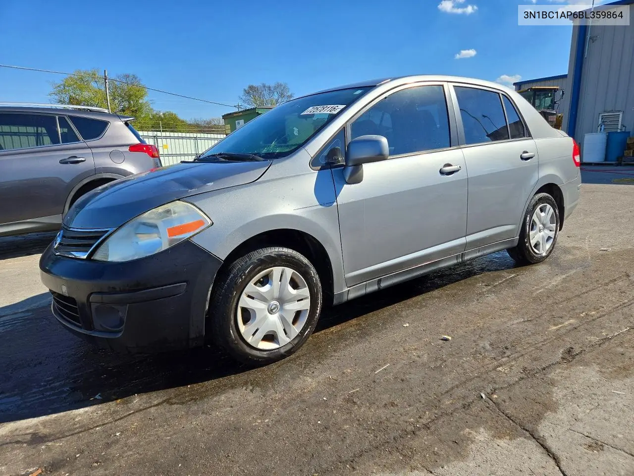 NISSAN VERSA 2011, VIN 3N1BC1AP6BL359864