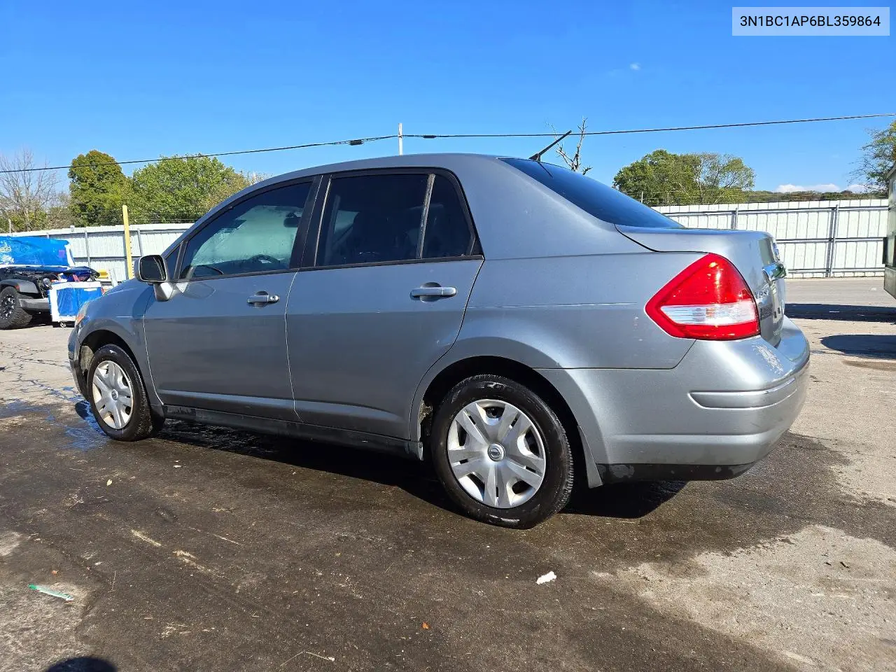 2011 NISSAN VERSA VIN 3N1BC1AP6BL359864 — фото 2