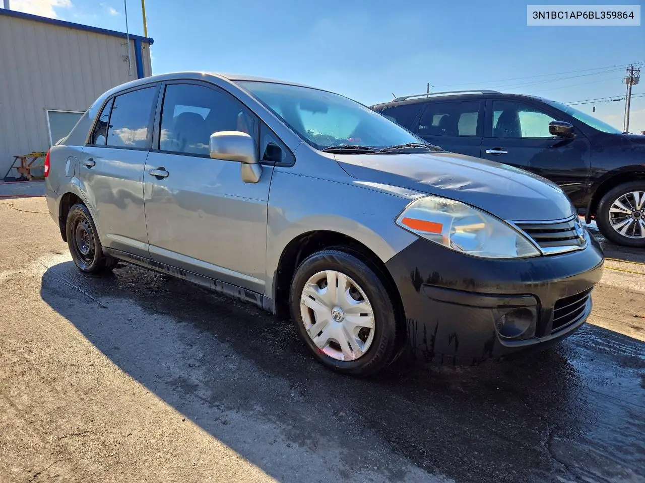 2011 NISSAN VERSA VIN 3N1BC1AP6BL359864 — фото 4