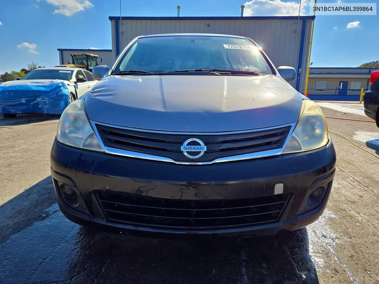 2011 NISSAN VERSA VIN 3N1BC1AP6BL359864 — фото 5