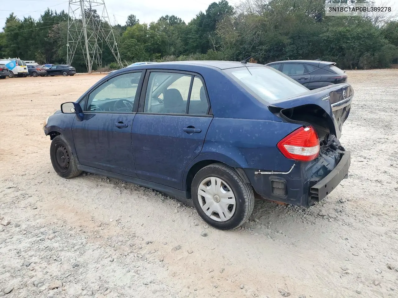 2011 NISSAN VERSA VIN 3N1BC1AP0BL389278 — фото 2