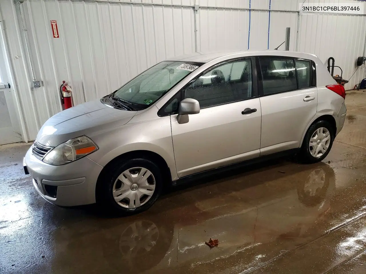 NISSAN VERSA 2011, VIN 3N1BC1CP6BL397446