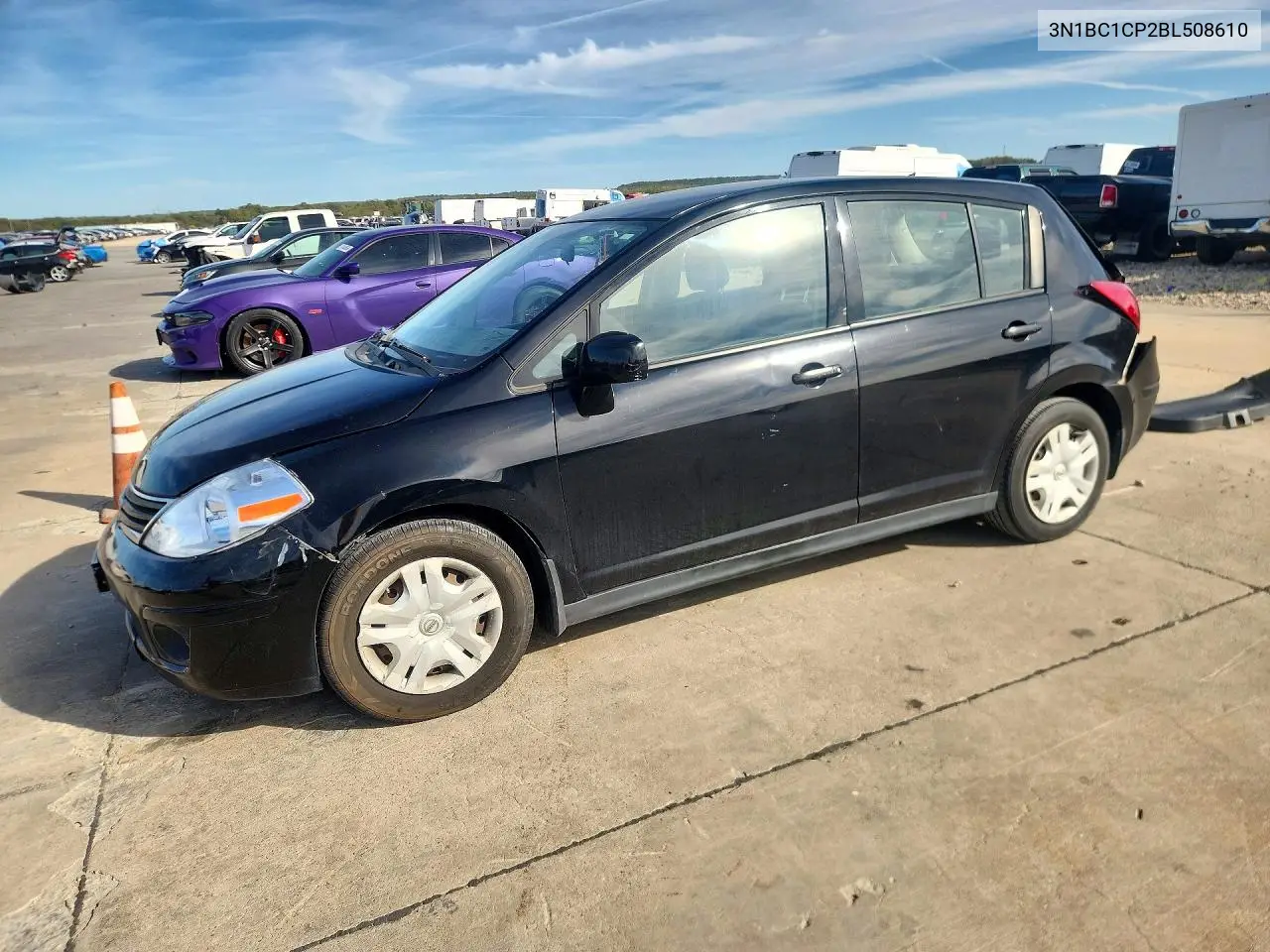 NISSAN VERSA 2011, VIN 3N1BC1CP2BL508610