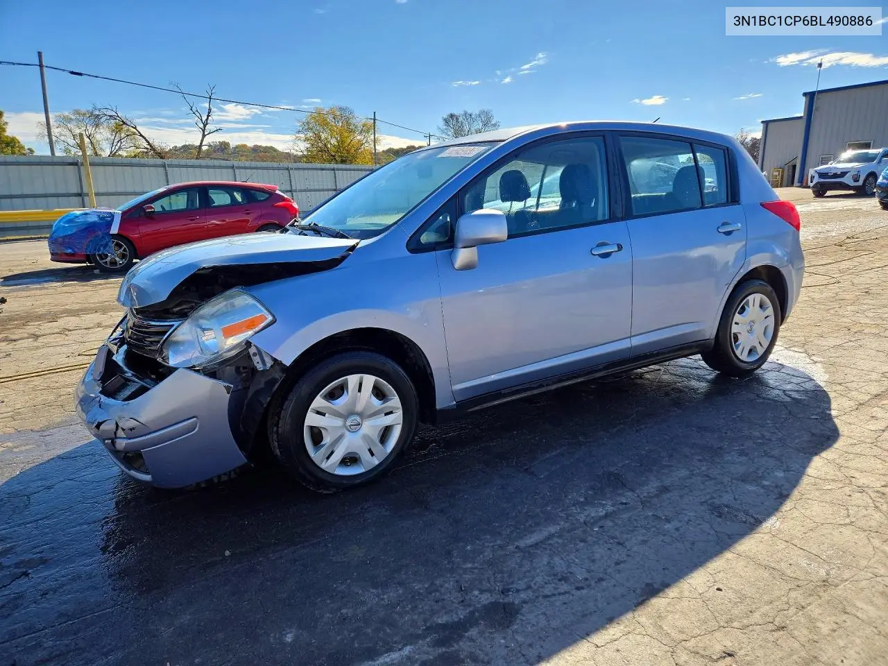 NISSAN VERSA 2011, VIN 3N1BC1CP6BL490886