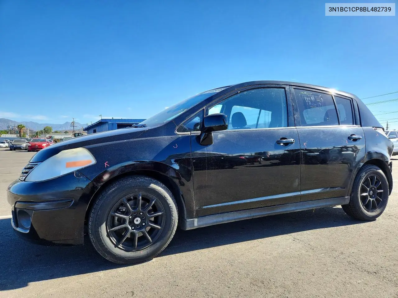 NISSAN VERSA 2011, VIN 3N1BC1CP8BL482739