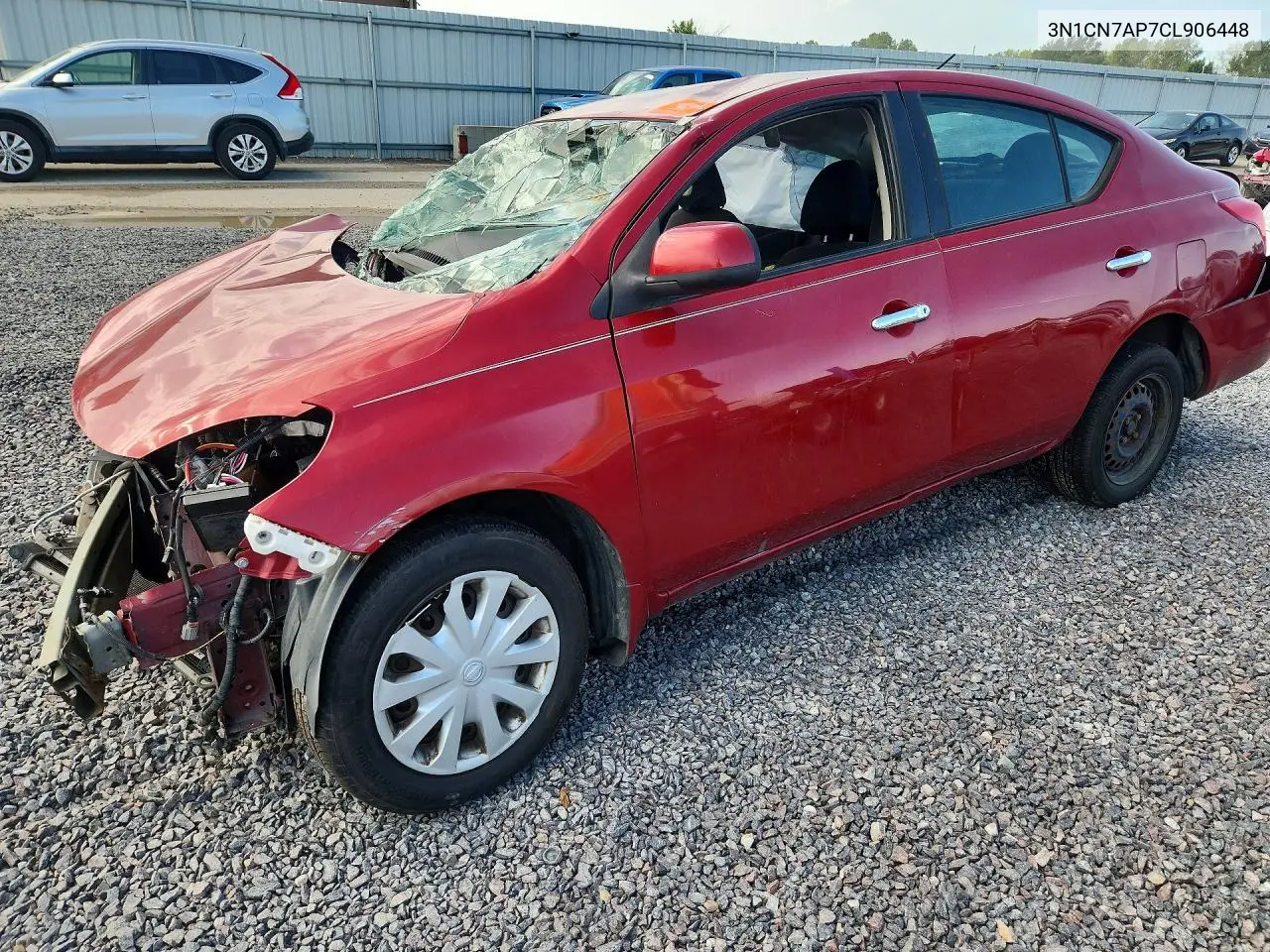NISSAN VERSA 2012, VIN 3N1CN7AP7CL906448