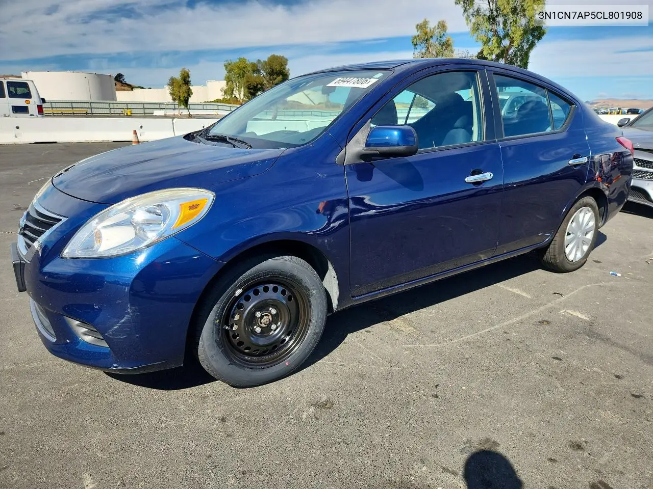 NISSAN VERSA 2012, VIN 3N1CN7AP5CL801908