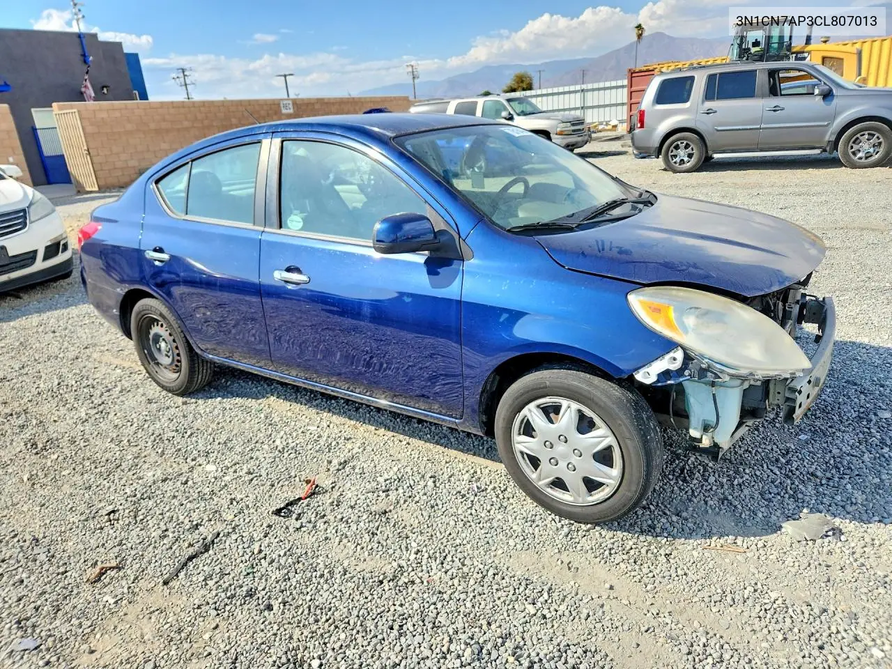 2012 NISSAN VERSA VIN 3N1CN7AP3CL807013 — фото 4