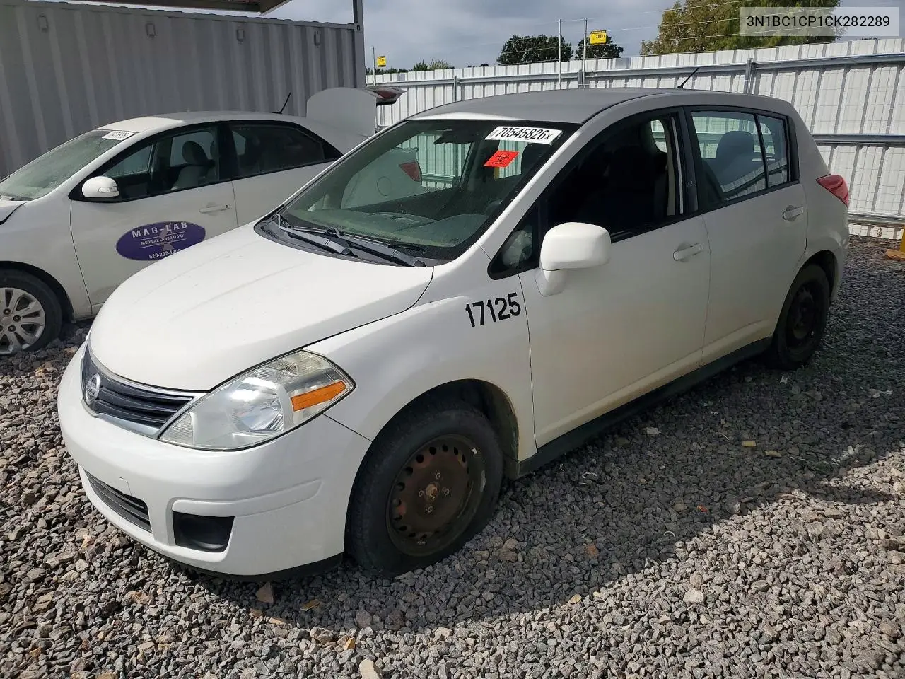 NISSAN VERSA 2012, VIN 3N1BC1CP1CK282289
