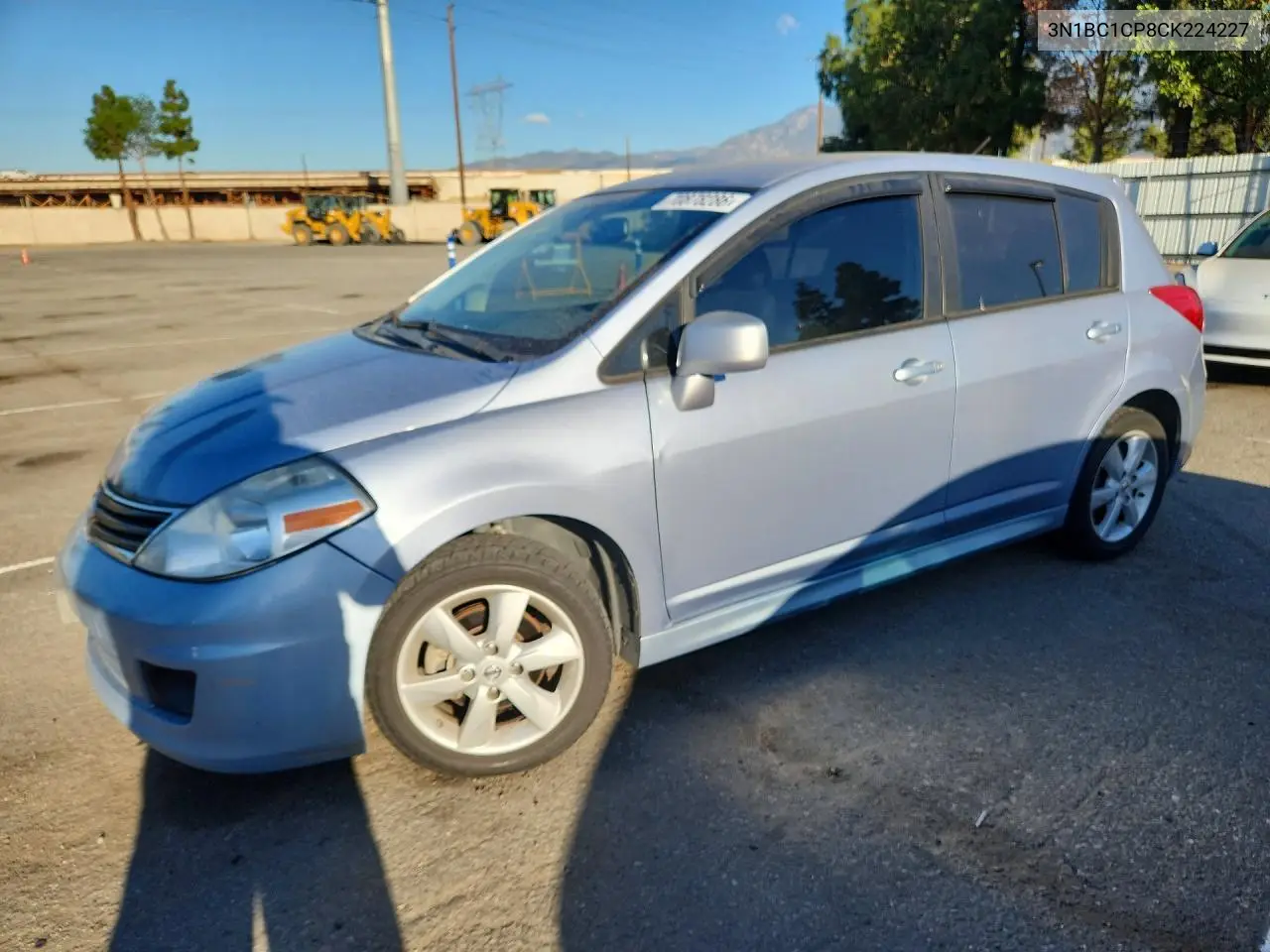 NISSAN VERSA 2012, VIN 3N1BC1CP8CK224227
