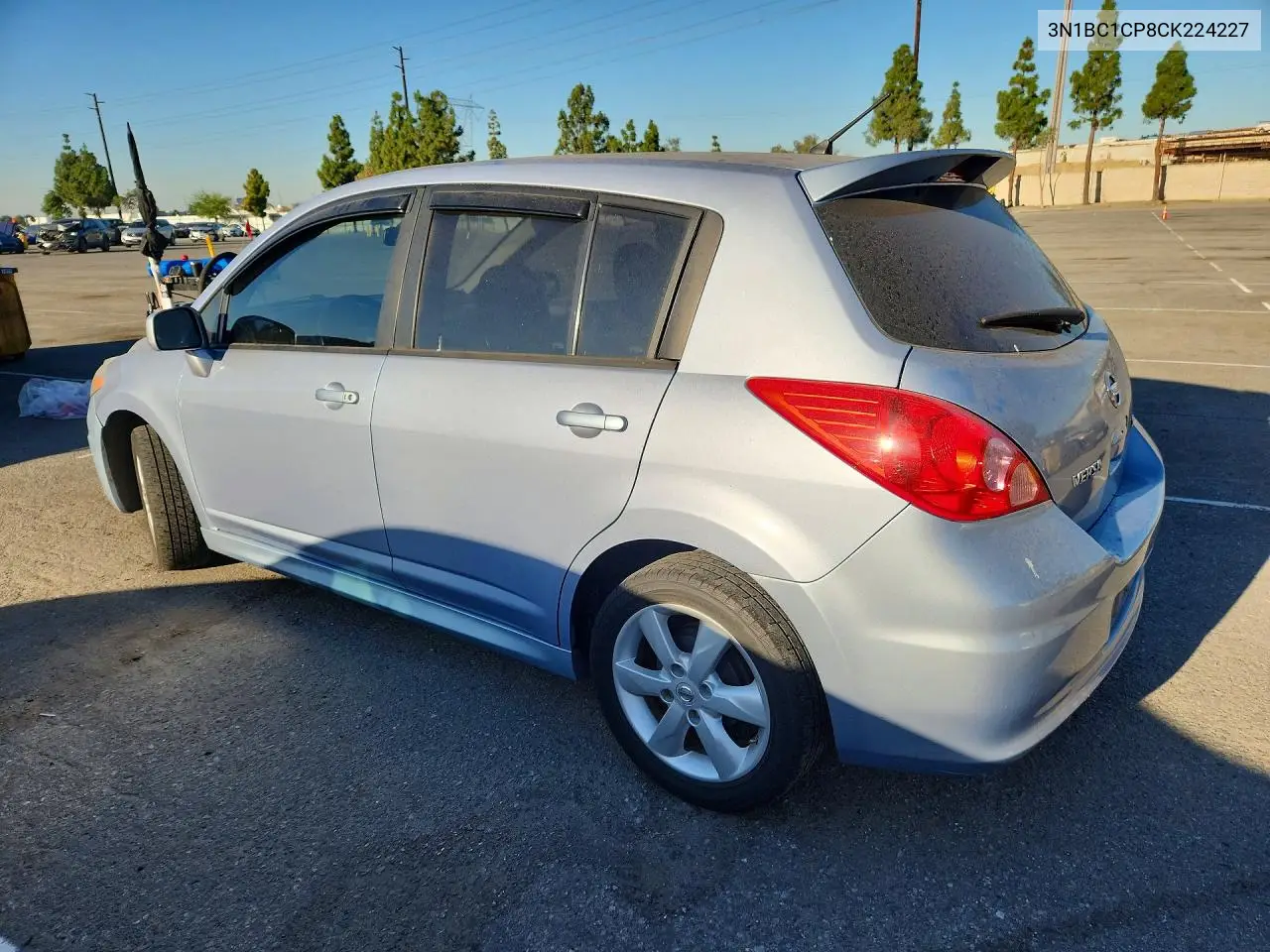 2012 NISSAN VERSA VIN 3N1BC1CP8CK224227 — фото 2
