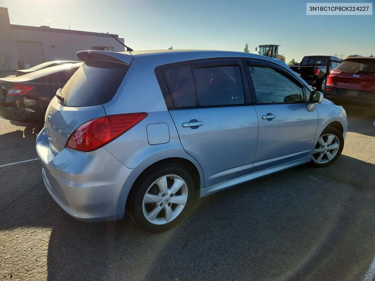 2012 NISSAN VERSA VIN 3N1BC1CP8CK224227 — фото 3
