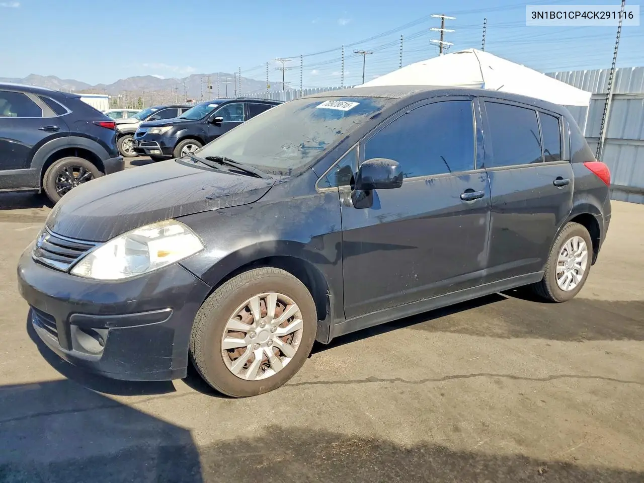 NISSAN VERSA 2012, VIN 3N1BC1CP4CK291116