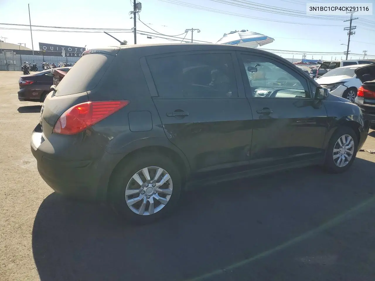 2012 NISSAN VERSA VIN 3N1BC1CP4CK291116 — фото 3