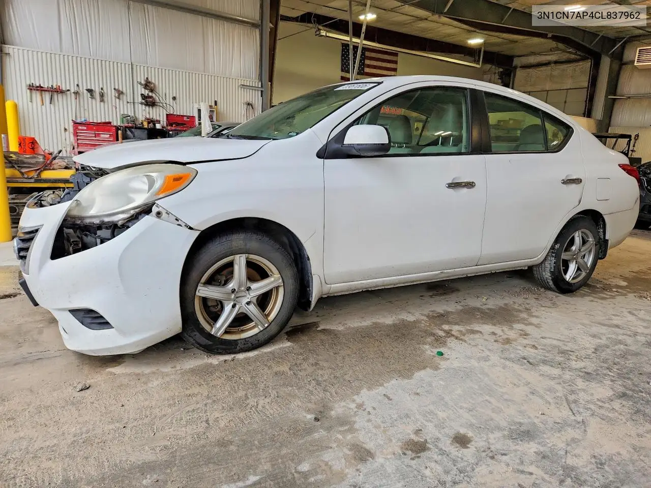 NISSAN VERSA 2012, VIN 3N1CN7AP4CL837962