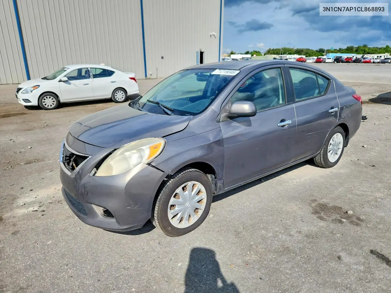 NISSAN VERSA 2012, VIN 3N1CN7AP1CL868893