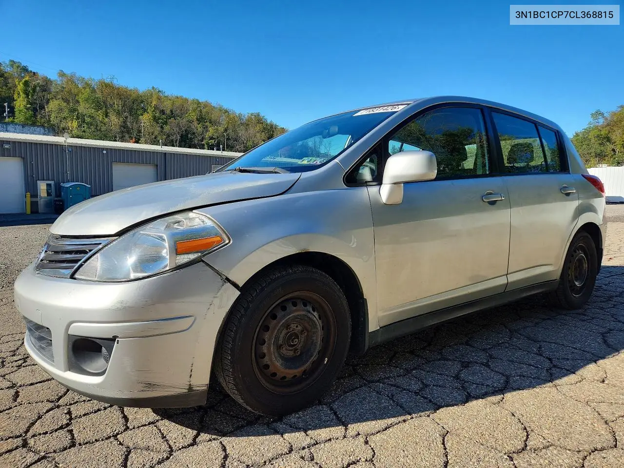NISSAN VERSA 2012, VIN 3N1BC1CP7CL368815