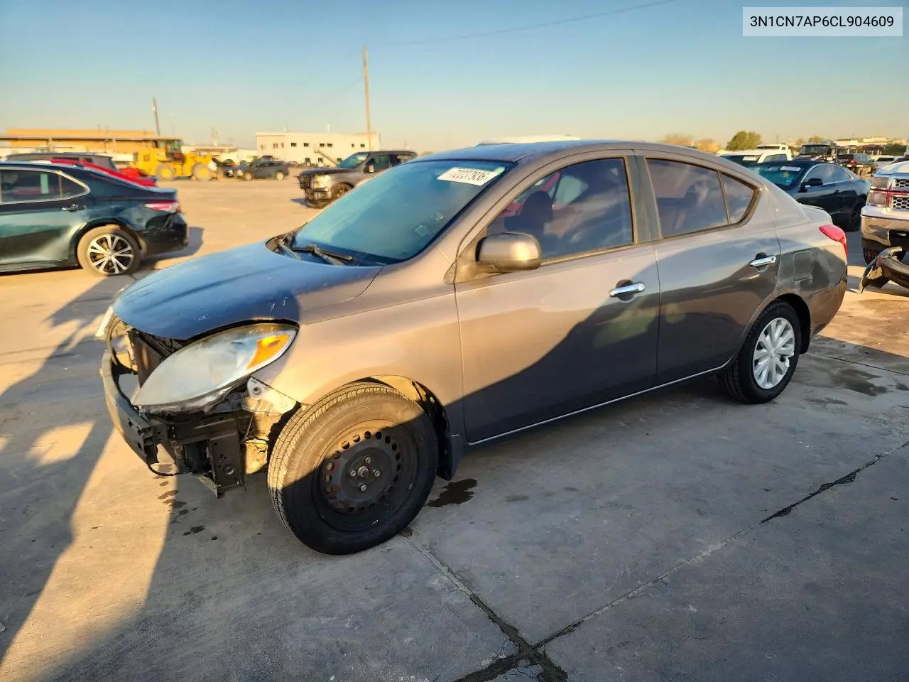 NISSAN VERSA 2012, VIN 3N1CN7AP6CL904609