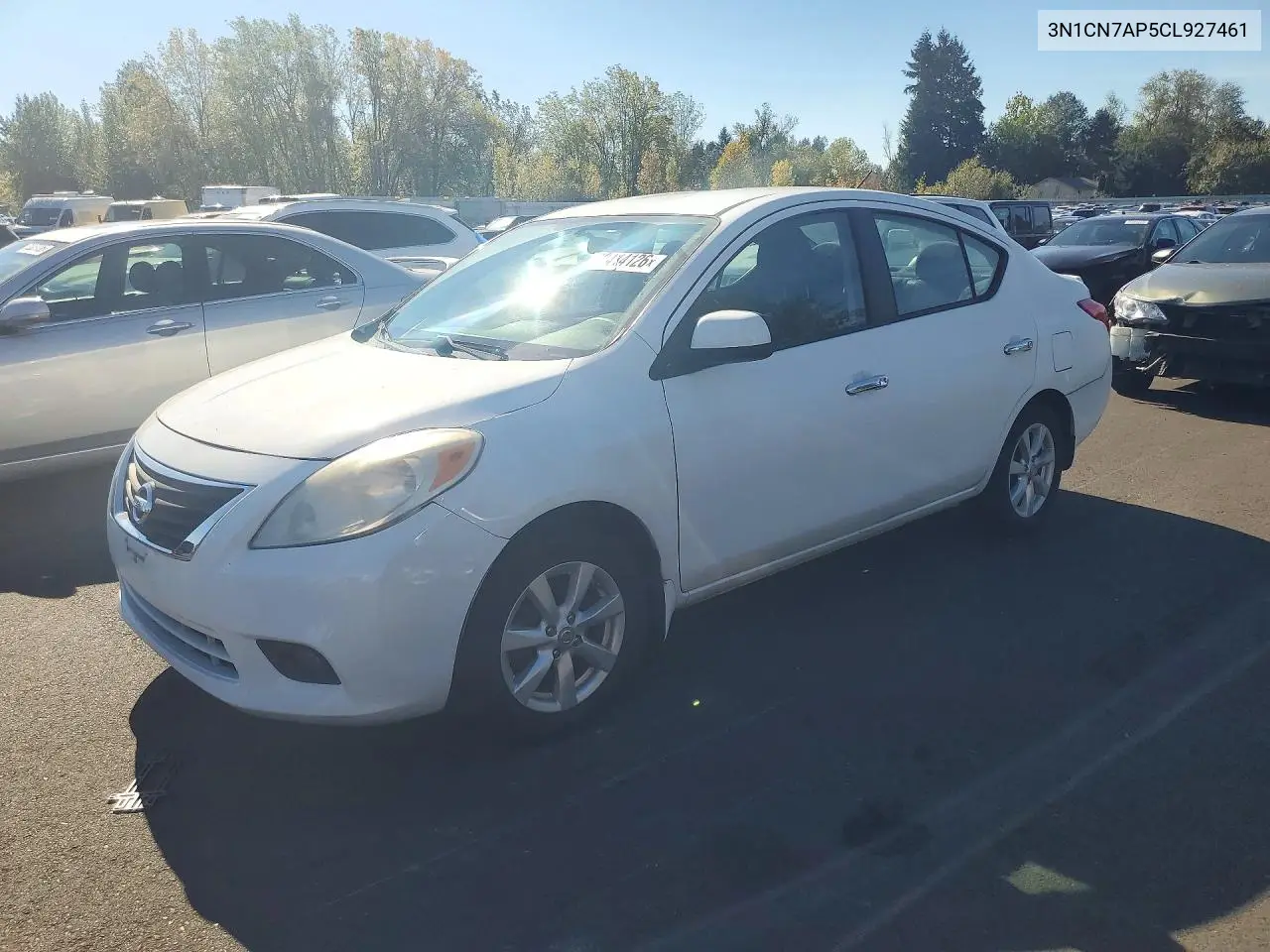 NISSAN VERSA 2012, VIN 3N1CN7AP5CL927461