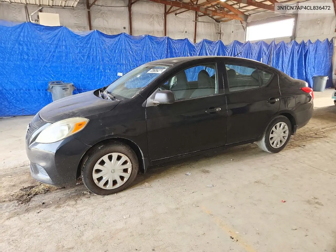 NISSAN VERSA 2012, VIN 3N1CN7AP4CL836472