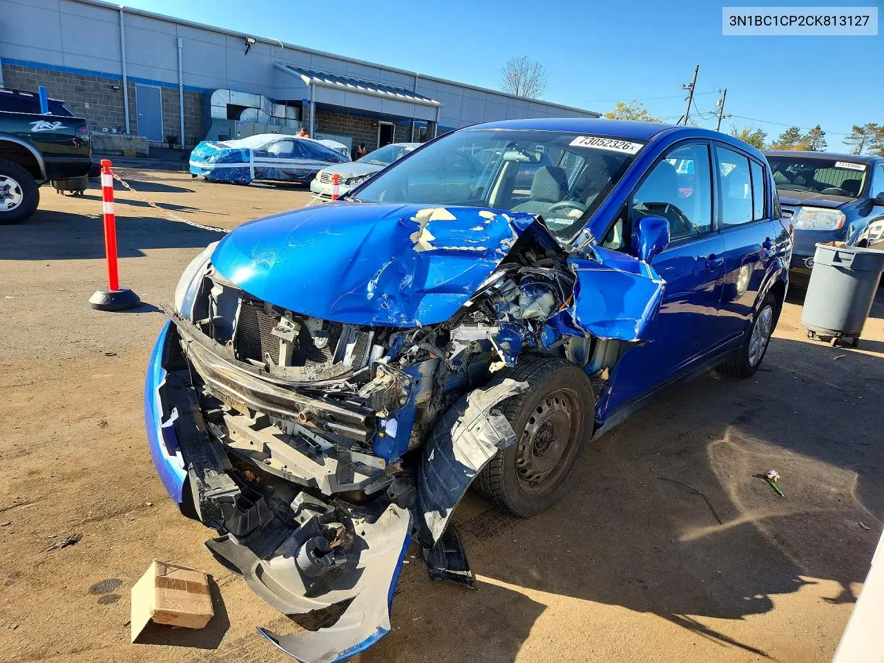 NISSAN VERSA 2012, VIN 3N1BC1CP2CK813127