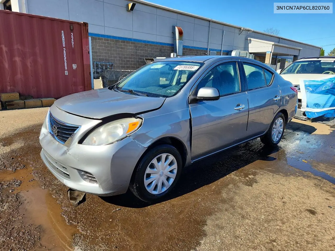 NISSAN VERSA 2012, VIN 3N1CN7AP6CL820760