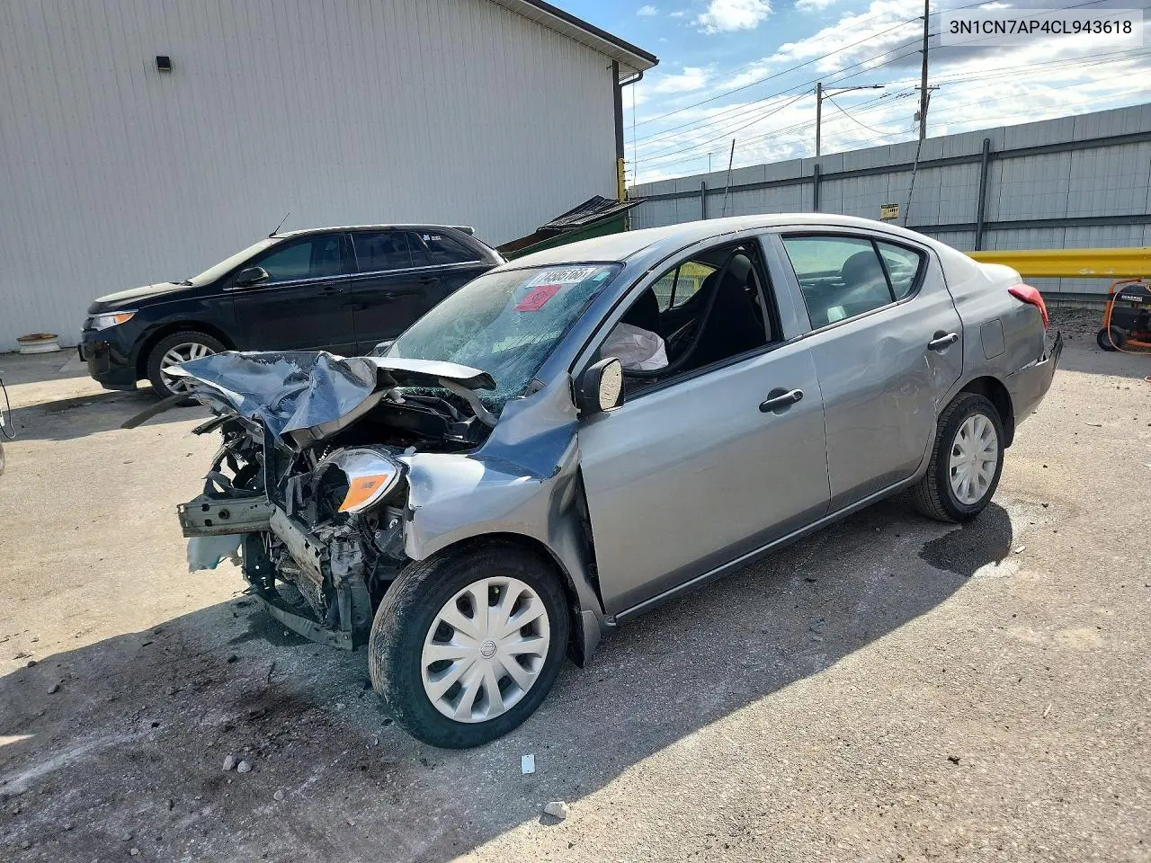 NISSAN VERSA 2012, VIN 3N1CN7AP4CL943618