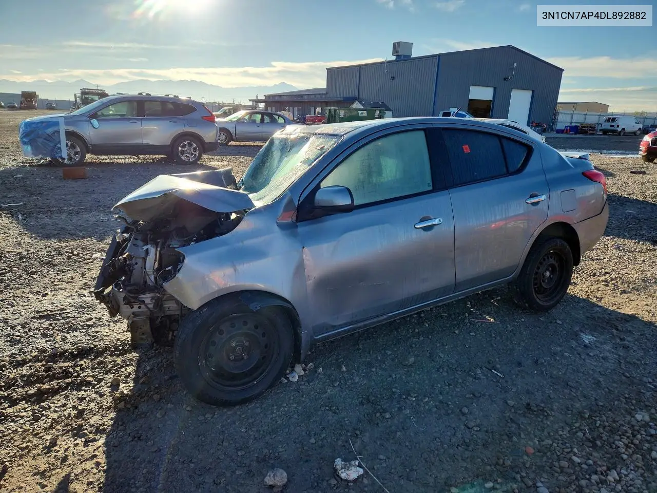 NISSAN VERSA 2013, VIN 3N1CN7AP4DL892882