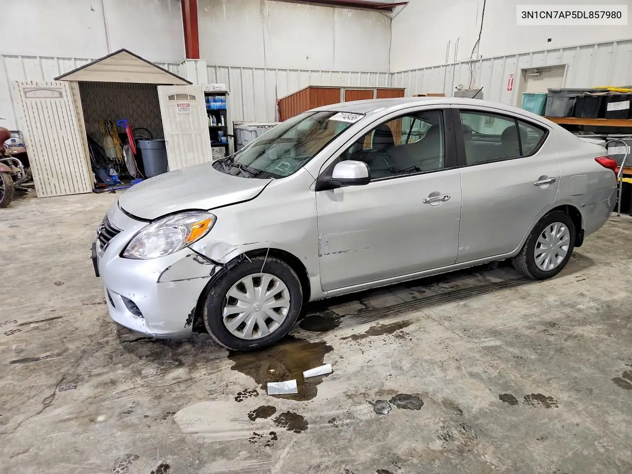NISSAN VERSA 2013, VIN 3N1CN7AP5DL857980