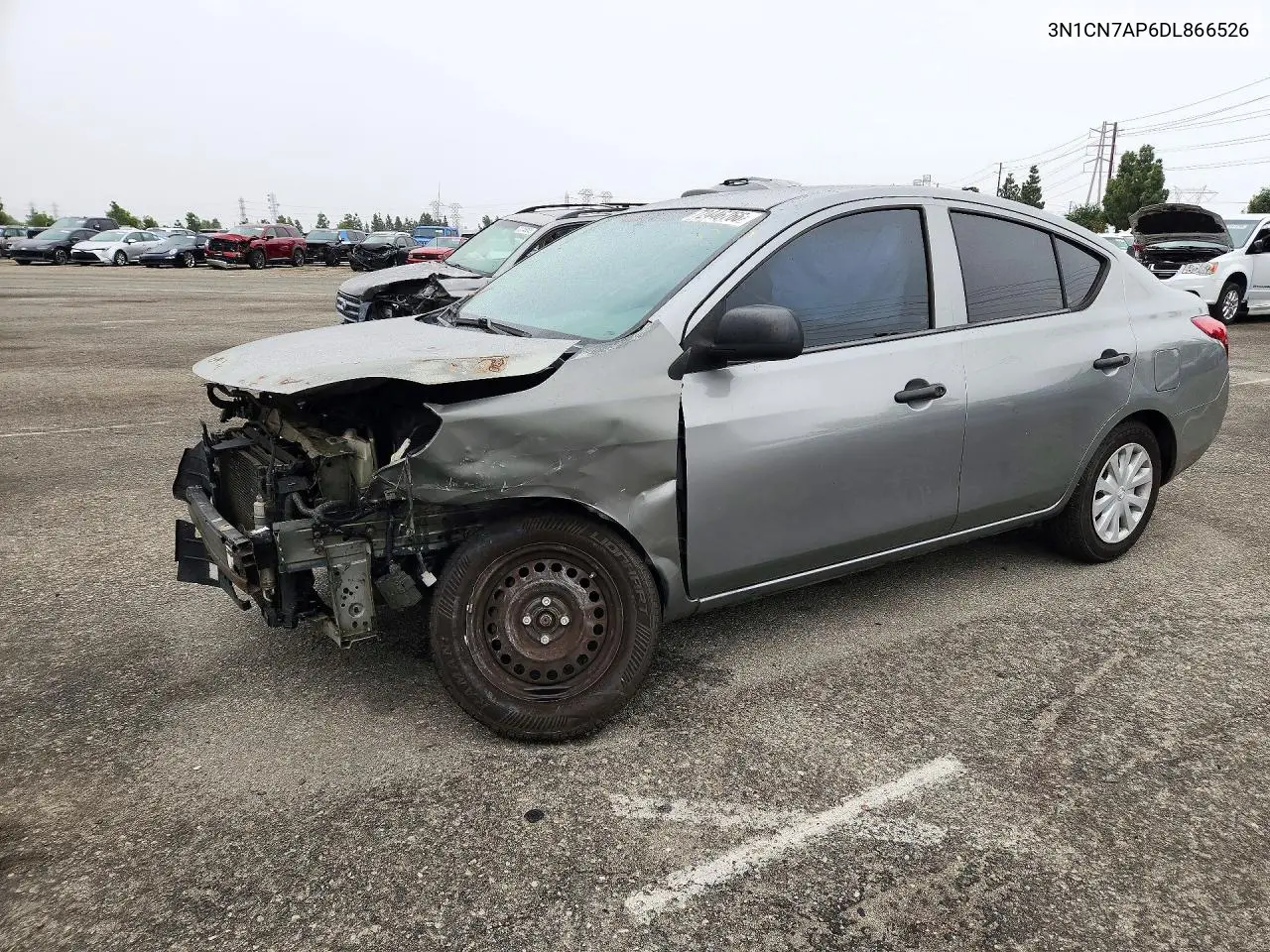NISSAN VERSA 2013, VIN 3N1CN7AP6DL866526