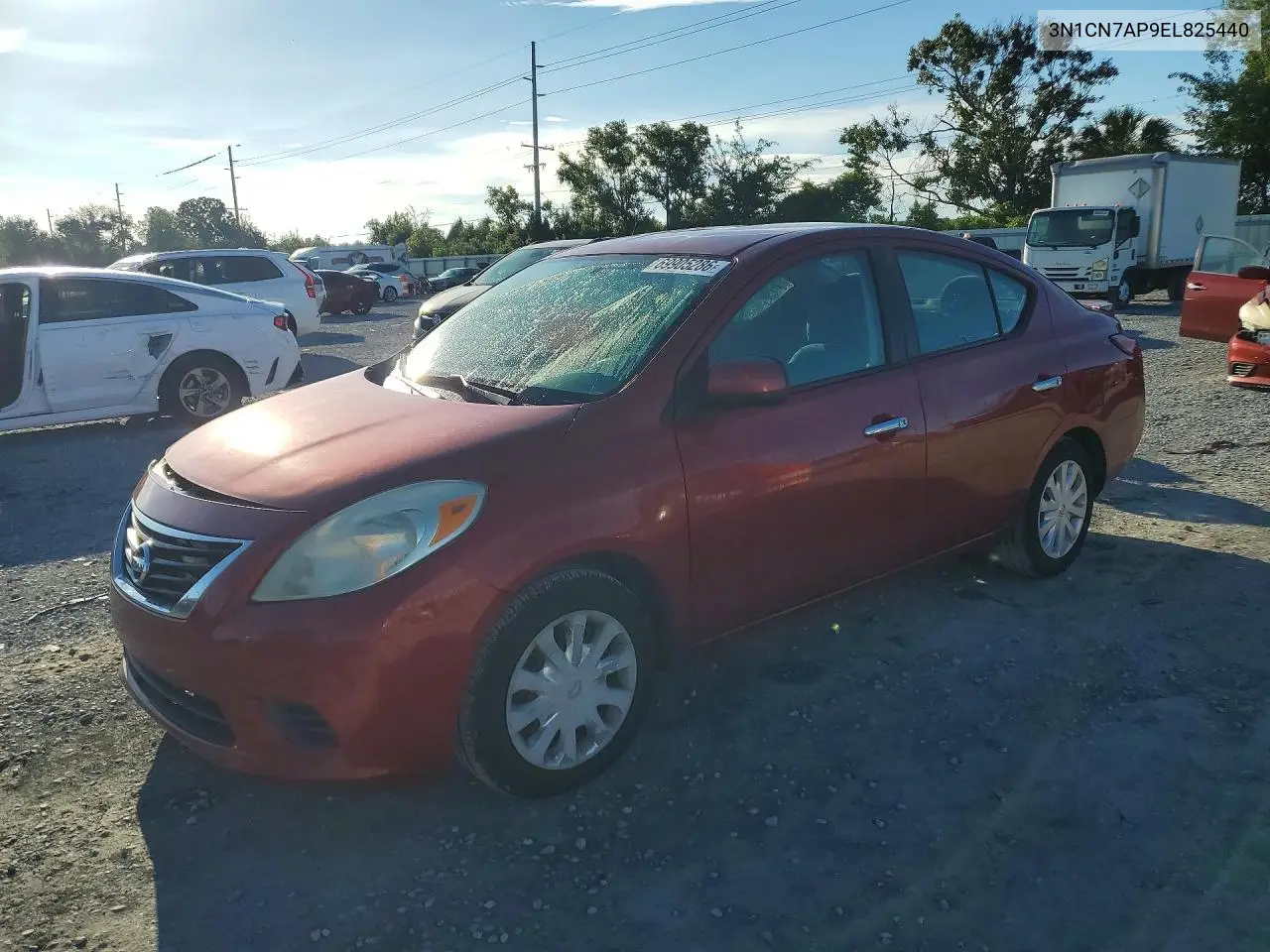 NISSAN VERSA 2014, VIN 3N1CN7AP9EL825440