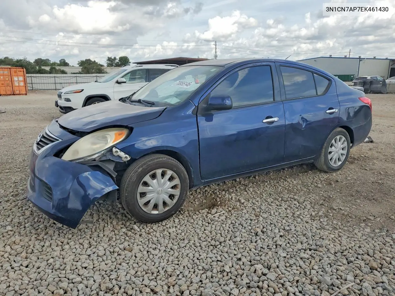 NISSAN VERSA 2014, VIN 3N1CN7AP7EK461430